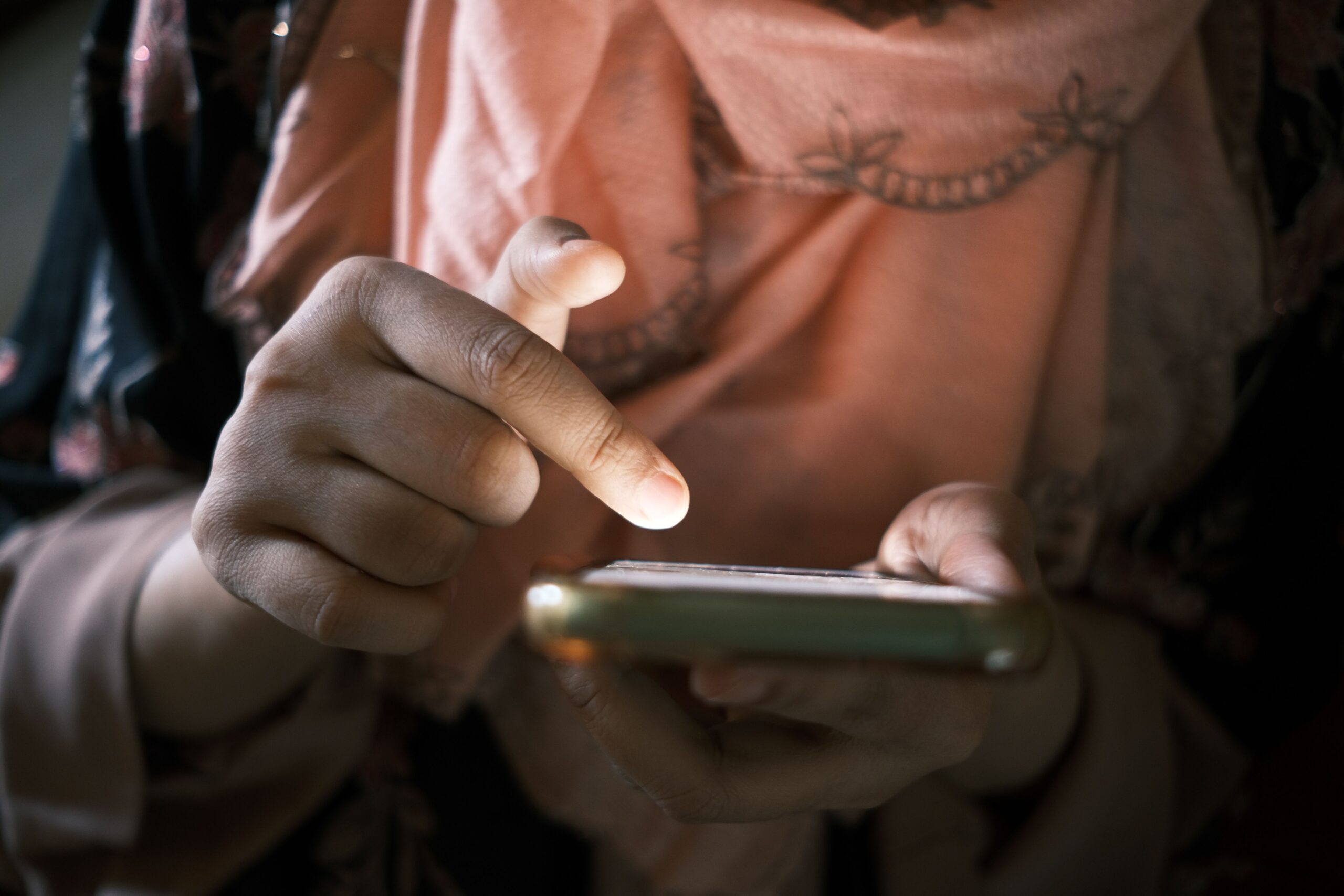 Scrollen op telefoon